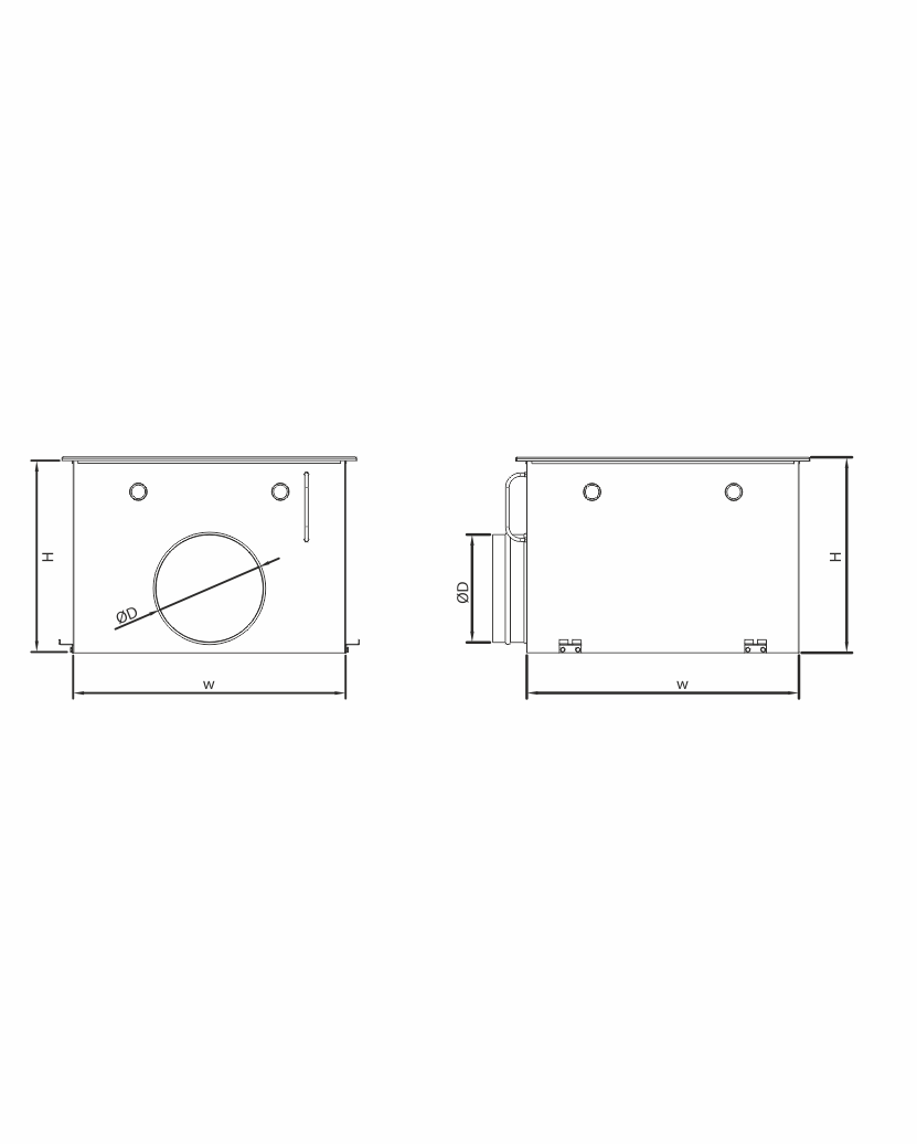 305x305 HEPA Filtre Kutusu (78 mm Hepa Filtre için) 3 hepa filtre kutusu olcu